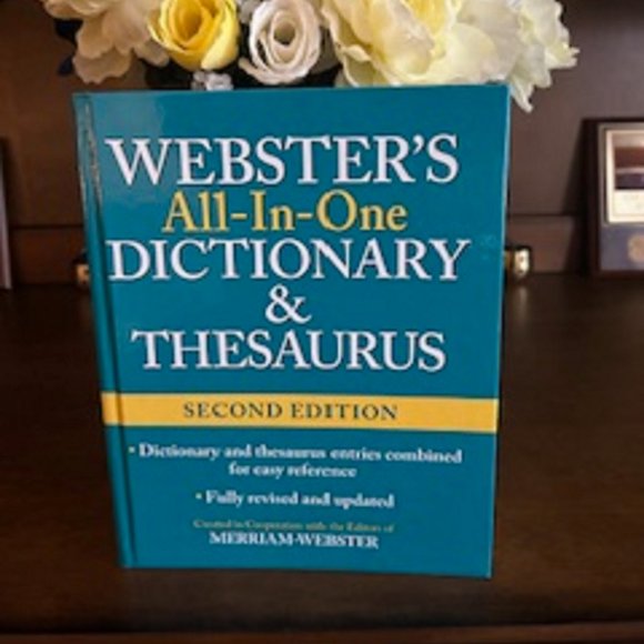 Webster's All-in-One Dictionary & Thesaurus Second Edition New - Picture 1 of 3